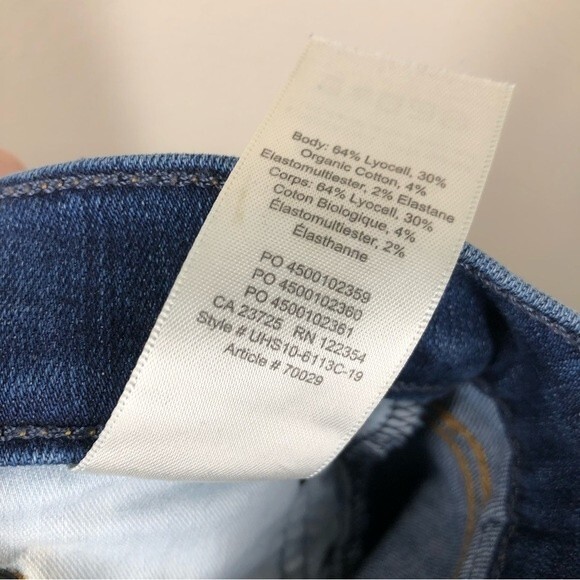 Aritzia Denim Forum The Nico Mid Rise Skinny Crop Jeans Released Hem 27 - Picture 11 of 11